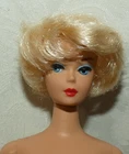 NUDE MATTEL BARBIE DOLL VINTAGE 1962 REPRODUCTION SHORT BLONDE HAIR BLUE EYES