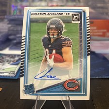 2025 Panini Donruss Optic Colston Loveland Rated Rookie Auto /350 Chicago Bears