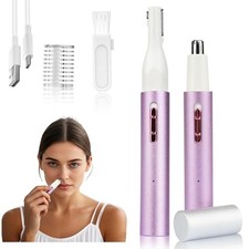 2026 Rechargeable Nose Ear Hair Trimmer, Dual-Edge Blade Electric Clipper