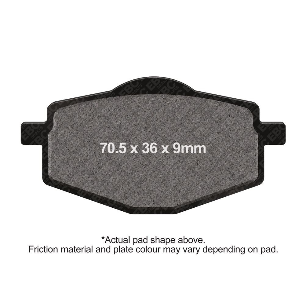 EBC Motorcycle TT Brake Pads Front Left for Yamaha XT 225 Serrow 1986 - 1987