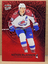 2021-22 Upper Deck Fleer Ultra Nathan Mackinnon Medallions Ruby Red /50 #M-26