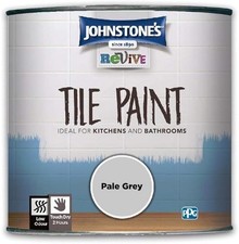 Johnstone's Revive - Tile Paint - Pale Grey - Upcycling Paint - Gloss Finish