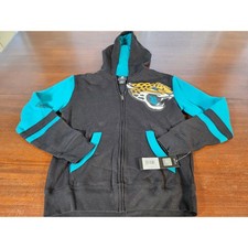 NFL Team Apparel Jacksonville Jaguars Youth Large 14/16 Zip Hoodie 9K1B7ST00-JAG