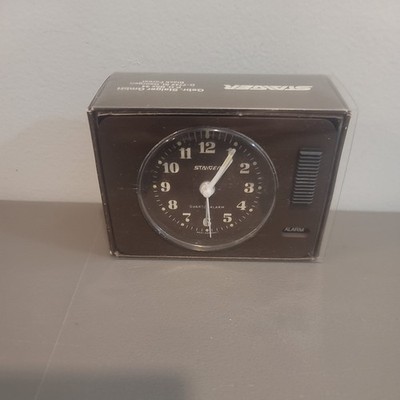 Staiger compact Quartz Travel Alarm Clock  Vtg used untested West Germany clean