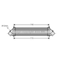 Ladeluftkühler für Kühler Ladeluft Volvo V50 MW C70 II Cabriolet C30 MS