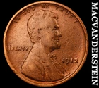 1912 Lincoln Wheat Cent- Scarce Better Date No Reserve #J4257