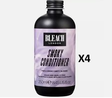 4 x New Bleach London Smoky Conditioner 250ml - VEGAN - Cruelty Free