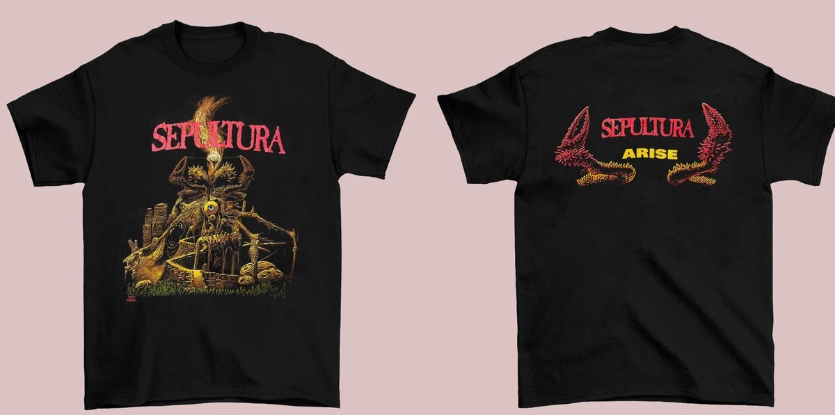 90s SEPULTURA arise Unisex 2 side S-5XL T-Shirt | eBay