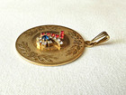 Vintage 1976 Bicentennial RWB Rhinestone 76 Pendant — photo 4
