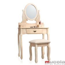 Towar B / Komoda fryzjerska w stylu shabby Toaletka z taboretem + lustrzane 2