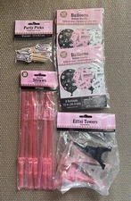 Amscan Day In PARIS Eifel Tower Party Supplies, Ballooons, Picks, Straws, Towers