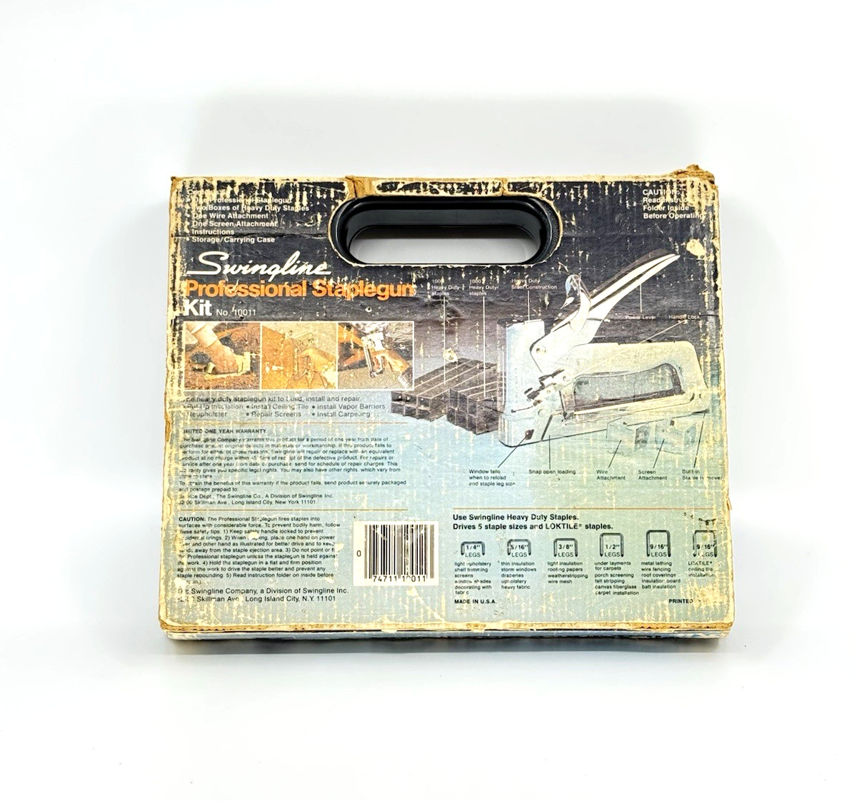 Swingline Power Stapler Gun 1000 Original Box and Accessories VINTAGE USA Made