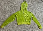 H&M Divided Women’s Green Crop Zipup  Hoodie Size Medium — photo 2