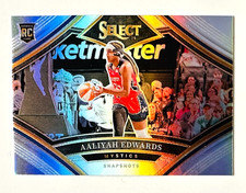 2024 Panini Select Aaliyah Edwards SILVER Prizm RC Snapshots Mystics WNBA!