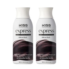 Kiss Express Color K99 Semi- Permanent Jet Black 3.5 Ounce Pack of 2 