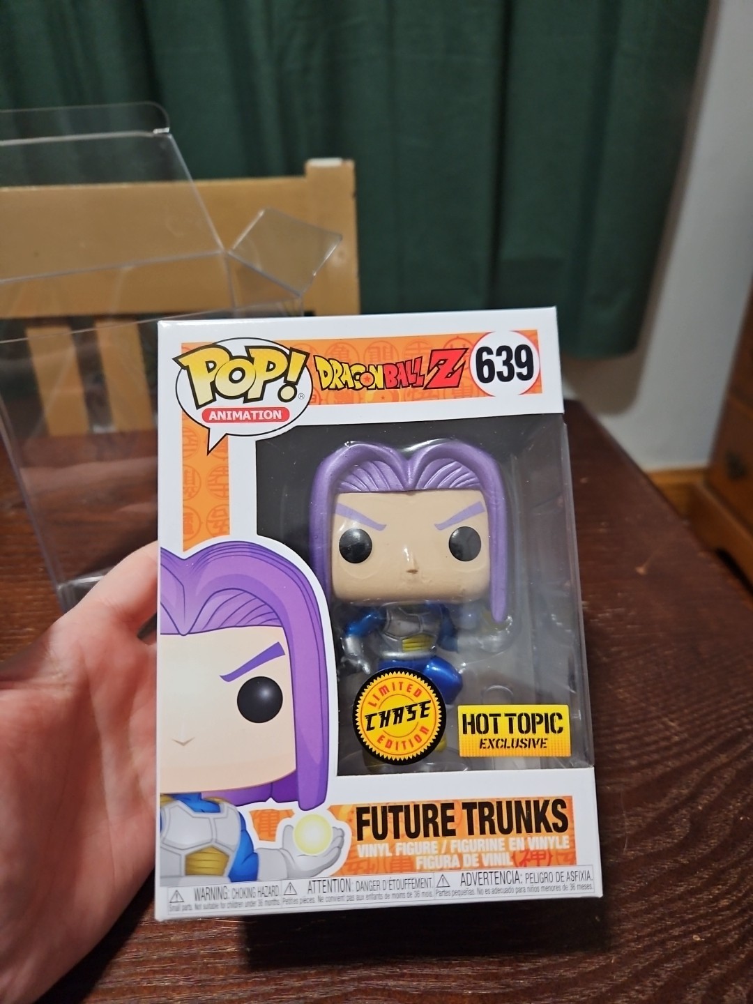 Vaulted 2019 Future Trunks #639 Metallic Chase, Funko Pop Hot Topic Pliegue