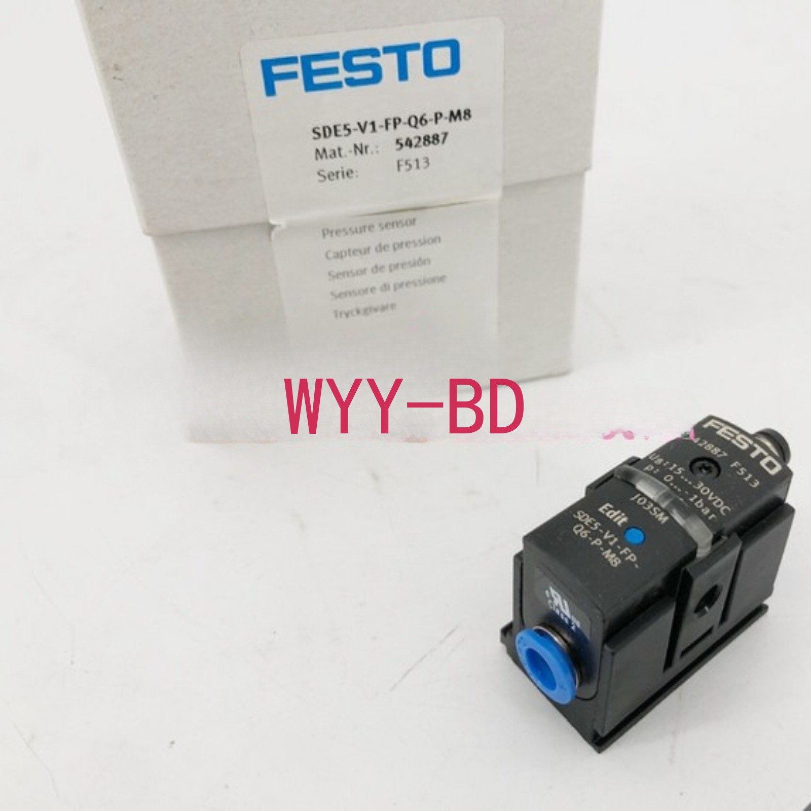 1PC NEW in Box FESTO SDE5-V1-FP-Q6-P-M8 542887 Pressure Sensor Freight Free