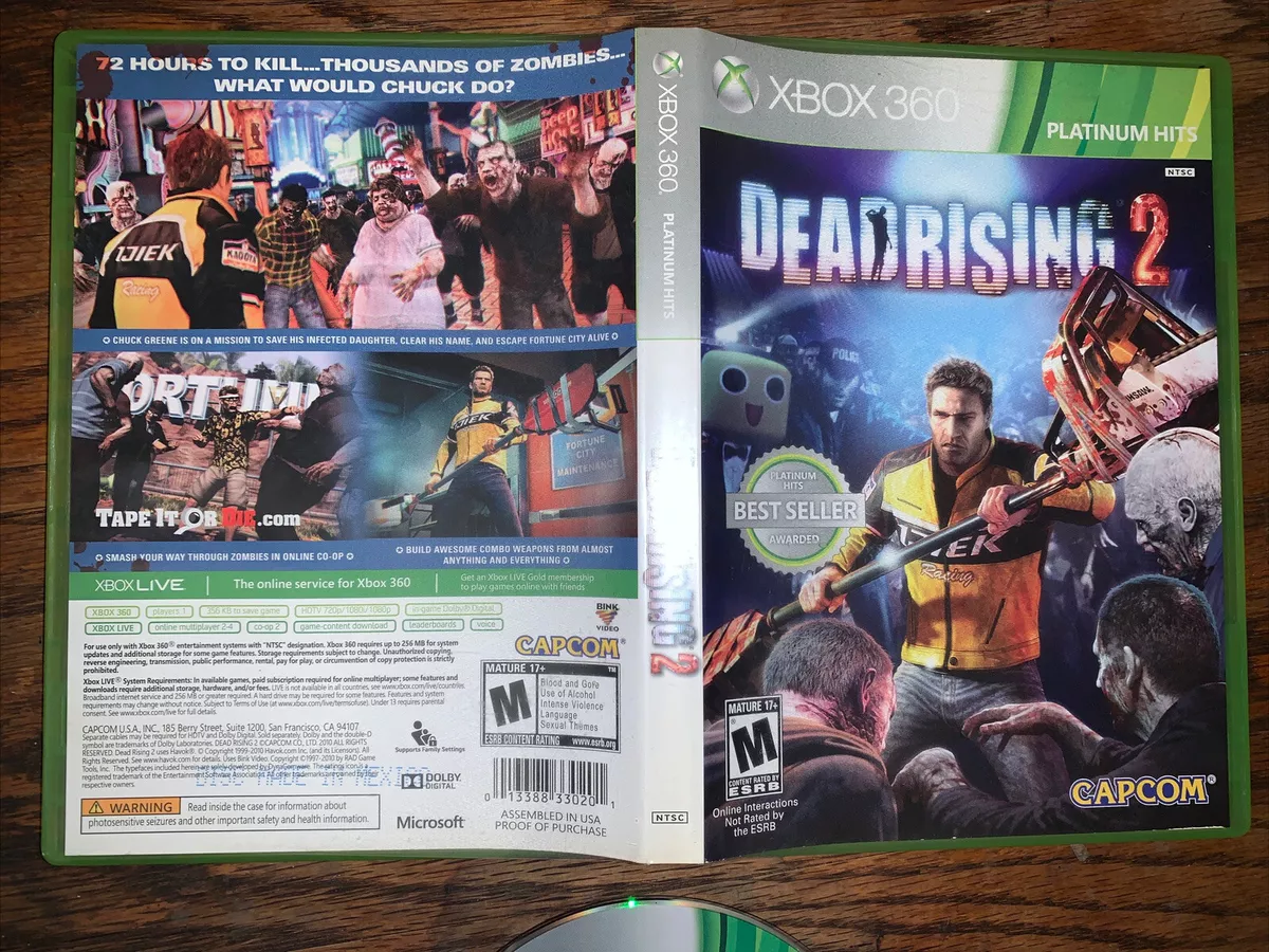 Dead Rising 2006 Xbox 360 LIVE Video Game Case Manual – Touched By