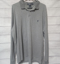 Polo Ralph Lauren Men's Size XL Pima Cotton Stripe Long Sleeve Pullover Sweater