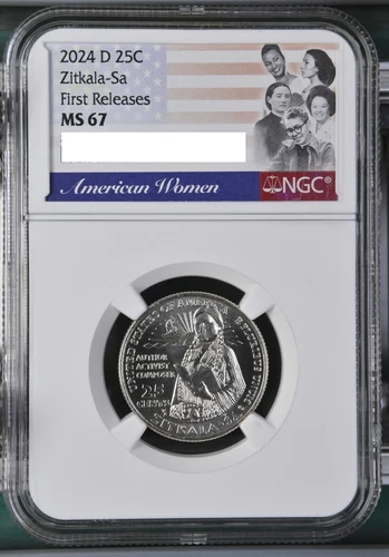 2024 D Denver Zitkala-Sa Womens Quarter NGC MS 67 First Releases