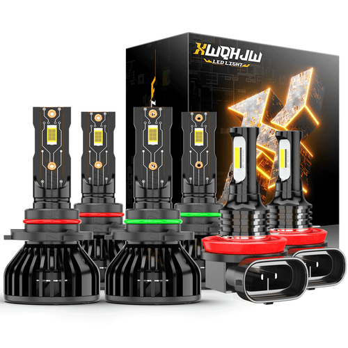 For GMC Canyon 2004-2012 LED Headlight High Low Beam Fog Light Combo Bulbs Kit - Picture 1 of 10