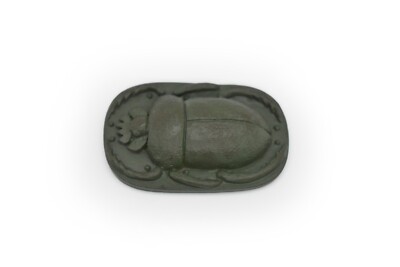 Scarab Carving, Ancient Egyptian Heiroglyphics on the Bottom, Very Nice Plastic