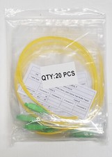 20 Pack - SC/APC Singlemode 9/125 900um Yellow Simplex Pigtails 3 meters Single