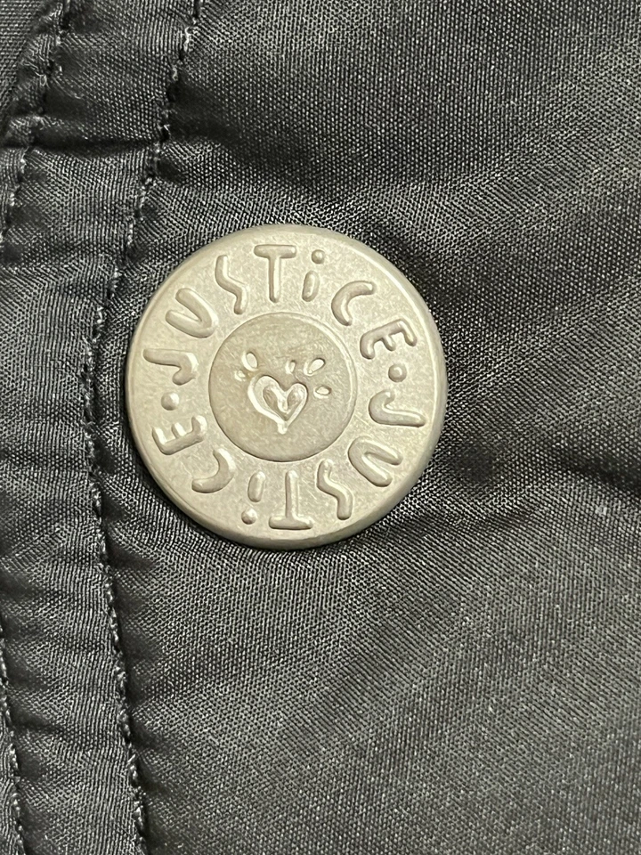 Chaleco Justice Puffer Chaqueta Sin Mangas a Presión con Cremallera - Niñas Talla S Pequeña 10 - Usado en Excelente Condición Foto 2 de 4