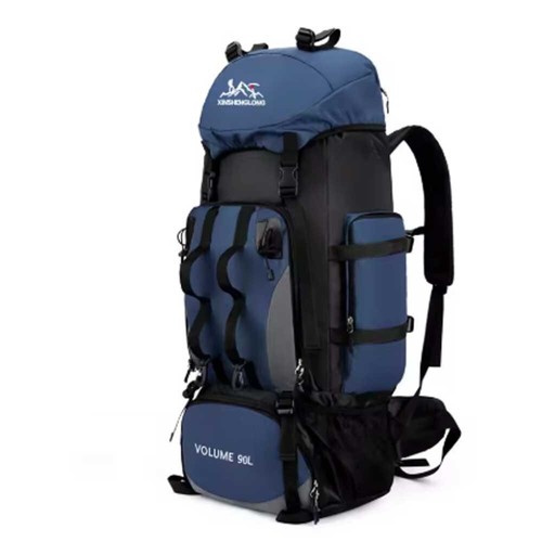 90L Wasserdicht Wander Camping Rucksack Trekking Tasche Rucksack Große Kapazität - Bild 19 von 27