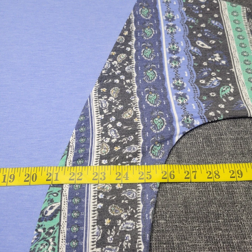 Top de pijama Cuddl Duds Lounge talla grande azul cachemir suave camisa ropa para dormir Foto 3 de 4