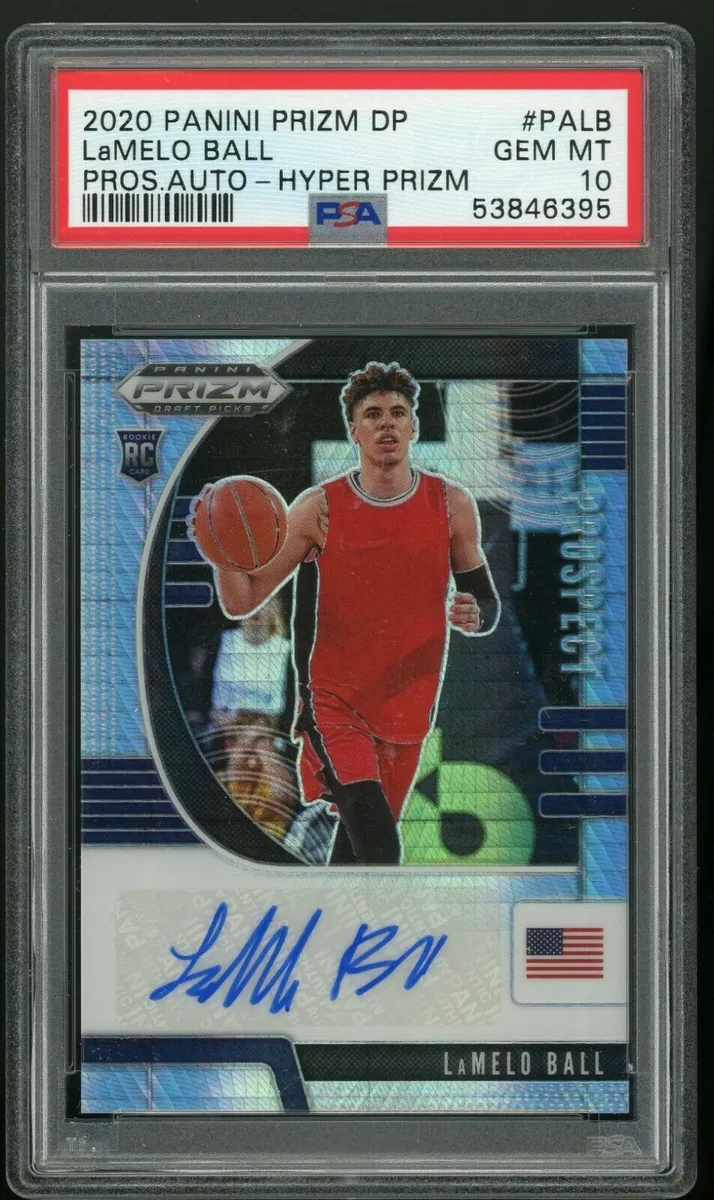 Lamelo Ball 2020 Panini Prizm Draft Picks Auto Hyper Prizm PSA 10