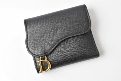 ○Christian Dior Wallet Tri-Fold/Mini Saddle Lotus/Saddle Lotus | eBay