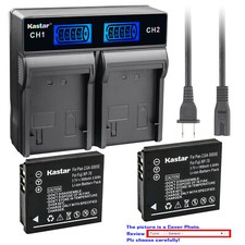 Kastar Battery LCD Rapid Charger for Kodak LB-080  Kodak PlaySport Zx5 SP1-YL3