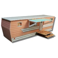 HO Scale Building - Mobile Trailer Home  *Pre-Cut* CARDSTOCK  Paper Kit MH3H