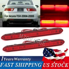 LED Rear Bumper Reflector Brake Light For Acura TSX 2004 2005 2006 2007 2008 USA