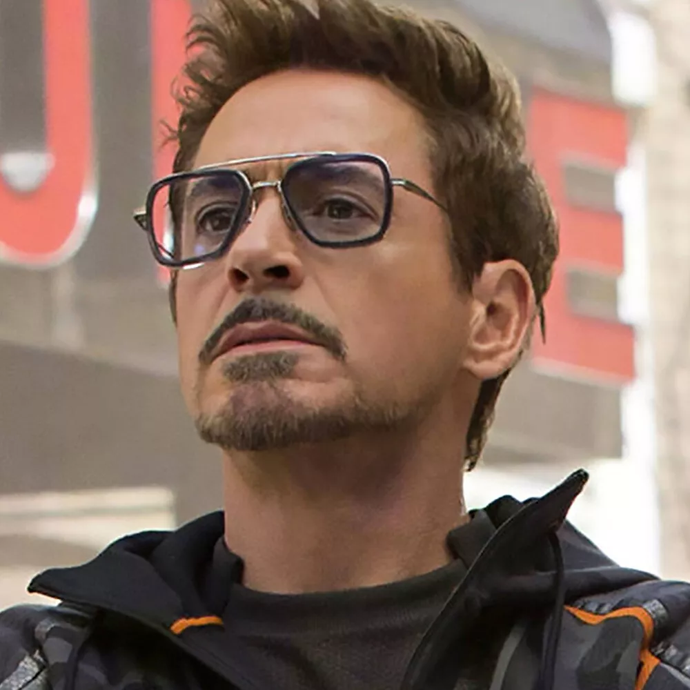 Fashion Tony Stark Sunglasses Men Metal Frame Avengers Iron Man