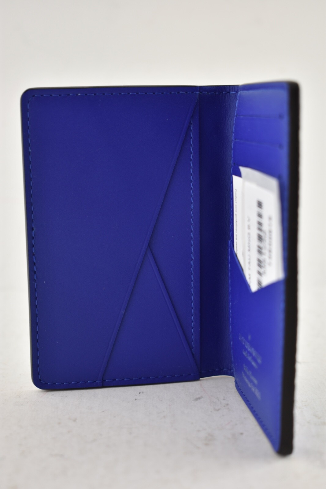 Louis Vuitton Taurillon Monogram Logo Green Blue Ombre Pocket Organizer Wallet image 7