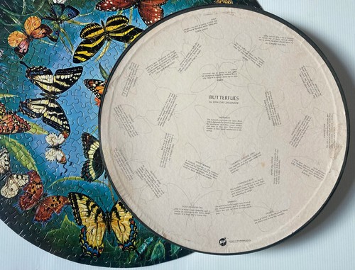 vintage Springbok Circular Puzzle BUTTERFLIES Zallinger 500 pces - Picture 3 of 6