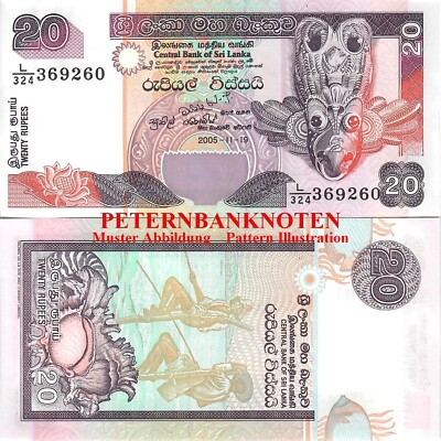 SRI LANKA 20 Rupees 2005 Unc P  109c  685#  
