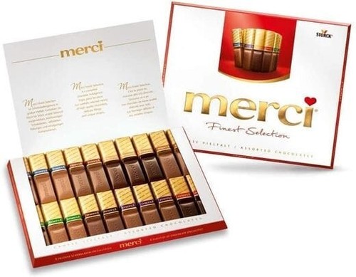 Merci Finest Collection Assorted Chocolates Christmas 250g Gift box Finest Milk