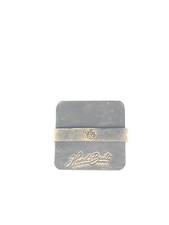 H B SET OF 4 FULL GRAIN LEATHER HAND CUT COASTERS CRAZY HORSE LEATHER