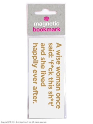 BRAINBOX CANDY Bookmark Magnetic Funny Humour Novelty Cheap Present Birthday Gift Reading Books