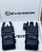 Everson Front & Rear Flip Up Backup Sights IXEF 1521 Polymer