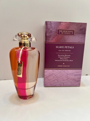 The Merchant of Venice Suave Petals 3.4 oz / 100 ml Eau De Parfum New & OPEN box