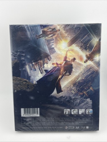 Doctor Strange Blu Ray Steelbook 2D 3D Full Slip New Sealed Limited Rare Korea - Picture 2 of 3