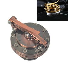 Gold Fuel Gas Tank Oil Cap For Harley Softail Sportster 883 1200 Touring 1996-UP