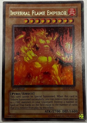 yugioh infernal flame emperor deck Yu-Gi-Oh! - SD3-EN001 Ultra Rare player and collector. Infernal Flame Emperor Structure Deck: