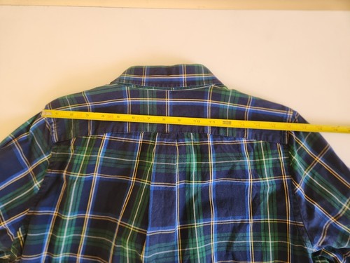 Abercrombie & Fitch Damen grünes Langarm Button-Down kariertes Hemd Gr. M-L - Bild 8 von 12