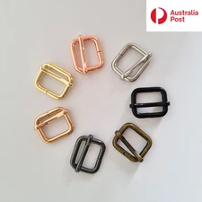 10-PACK 15mm - 38mm Tri Glide Strap Slide Adjuster Buckle - Bag Collar Hardware
