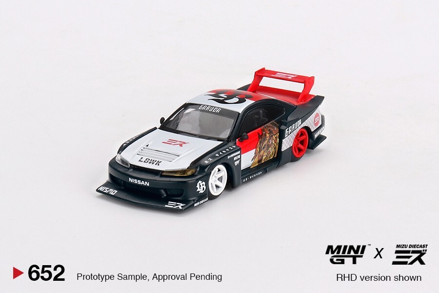 MINIGT×ミズ1/64 シルビア S15 GARUDA LBWK チェイス MINI GT 1:64 Nissan LB-Super Silhouette S15 SILVIA “Garuda